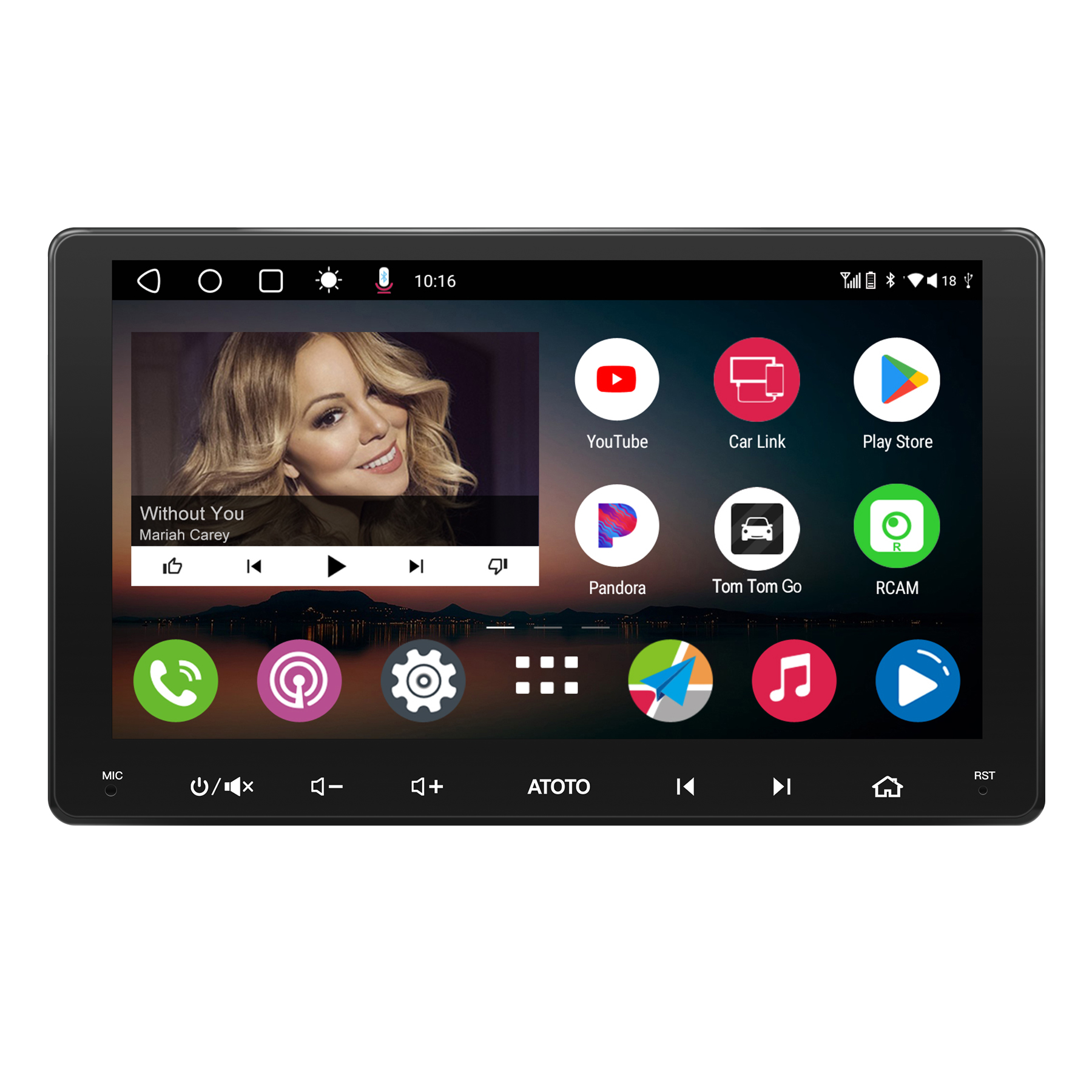 9inch] ATOTO A6 PF Android Double-DIN Car Stereo, Wireless CarPlay